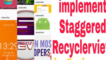 How to implement Staggered Recyclerview in sketchware no mods