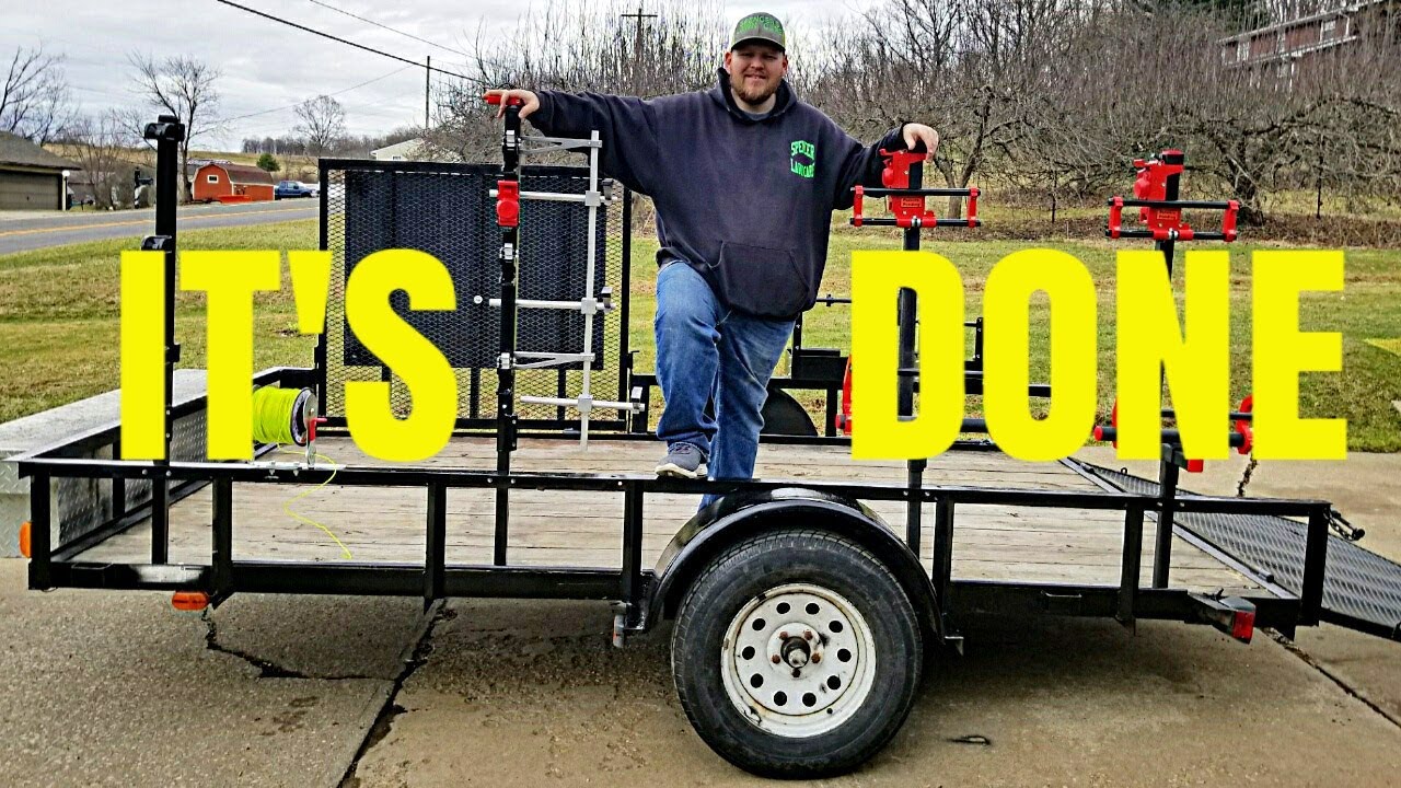 New Lawn Care Trailer Rack Setup 