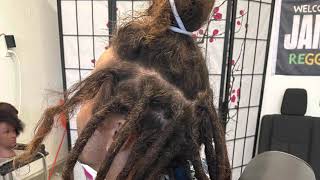 Free form dreadlocks on straight hair