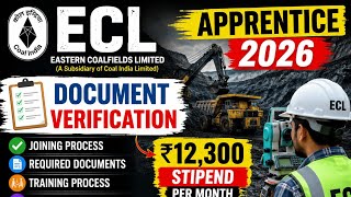 ECL Mining And Others Branch Apprenticeship 2026 Full Details | PGPT/PDPT Joining, Documents