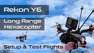 Rekon Y6 HGLRC | Unboxing and setting up the curious long range fpv hexacopter for a first flight