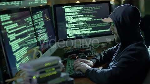 IT Programmer Working with Code at Night