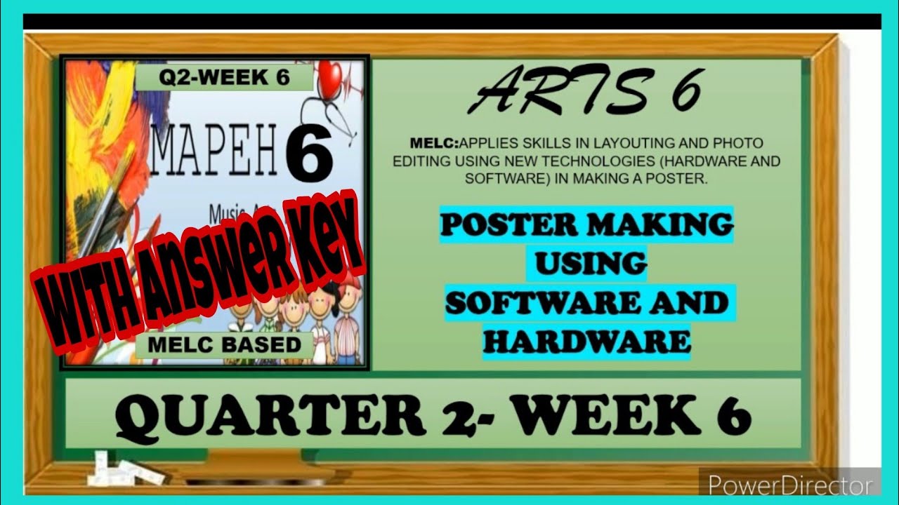 MAPEH 6 (ARTS) | POSTER MAKING USING SOFTWARE & HARDWARE | LAYOUTING &  PHOTO EDITING | Q.2 WEEK 6