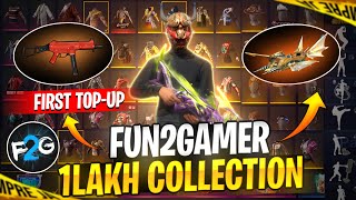 1 Lakh Collection Free Fire ID 🔥 || FUN2GAMER Collection Video