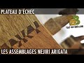 Assemblage bois japonais! La queue d'aronde NEJIRI ARIGATA avec des outils à main.