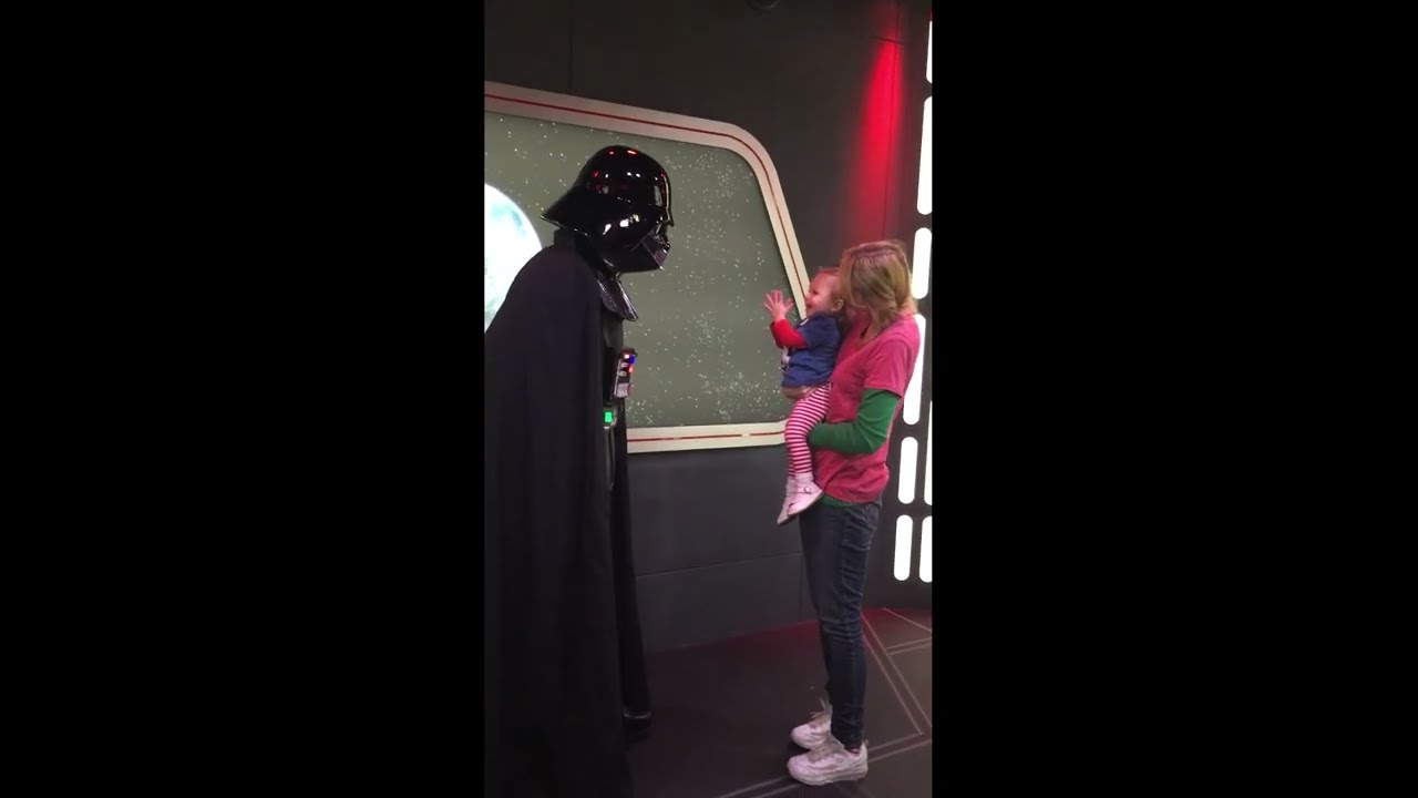 Little Girl Meets Darth Vader