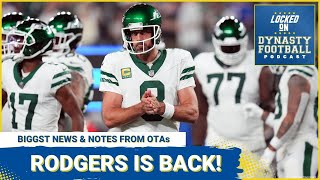 Jets QB Aaron Rodgers is BACK + Other News & Notes From NFL OTAs