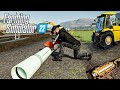 Couper des tuyaux new holland t8  partir de rien  farming simulator 22