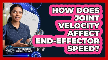 How Does Joint Velocity Affect End-Effector Speed?