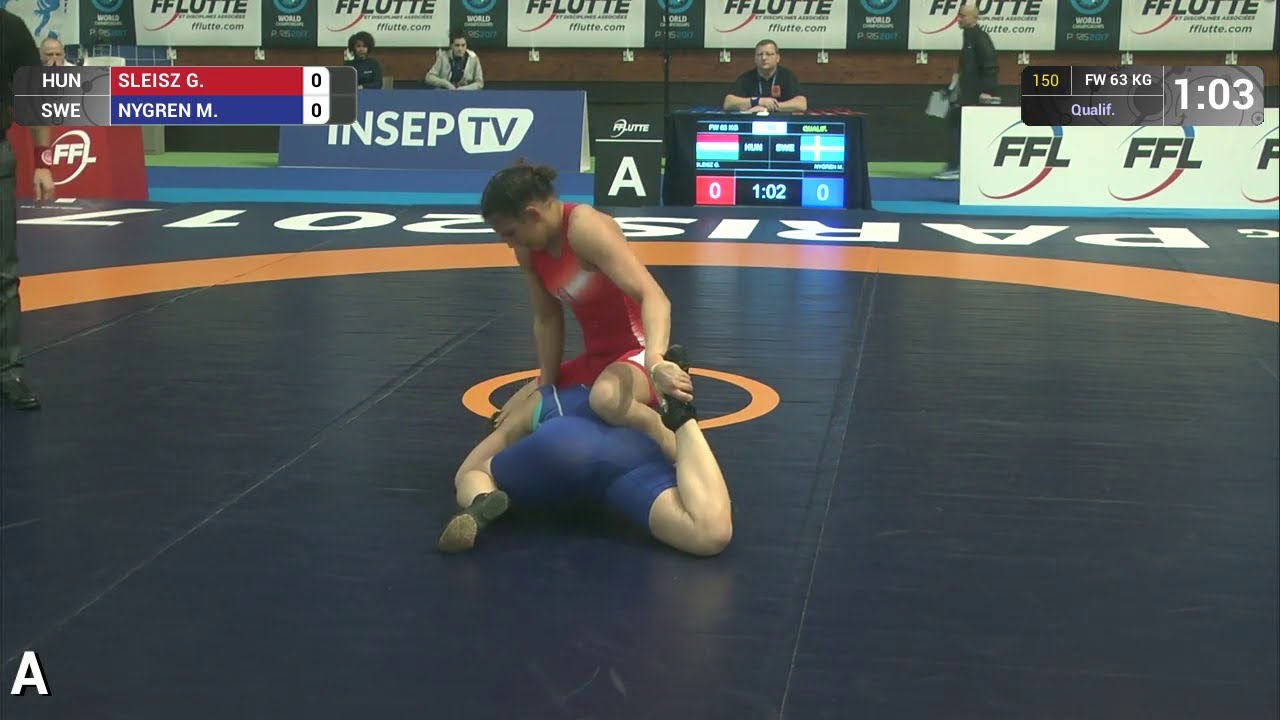 Qual. FW - 63 kg: M. NYGREN (SWE) df. G. SLEISZ (HUN), 8-2