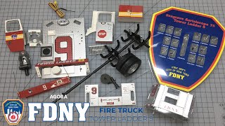 Build the FDNY Ladder 9 Fire Truck 1:24 Scale  Pack 1  Stages 18