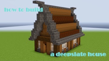 How To Build A Deepslate House In Minecraft 1.17