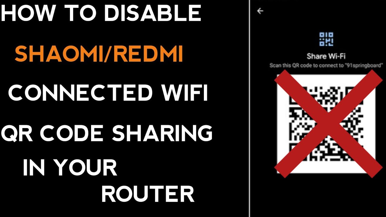 Qr Code Disable HOW TO DISABLE WIFI SHARE VIA QR CODE ON ROUTER. - YouTube