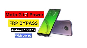 Moto G (7) Power Frp bypass   || Motorola Frp bypass without pc Andriod 10 ,11