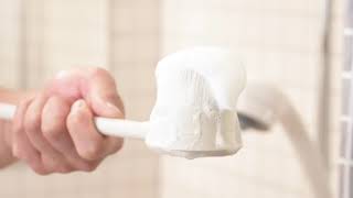 熊野筆ROTUNDAボディブラシ 0.1mmが15万本！極細毛の「熊野筆ボディブラシ」で加齢臭ケア