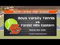 Boys Varsity Tennis: Forest Hills Eastern vs Byron Center (August 22nd, 2024)