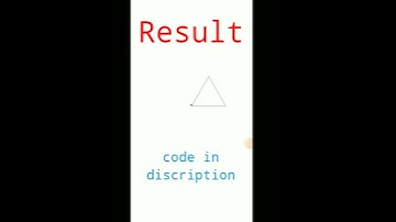 how to make triangle in python #shorts  #shortvideo