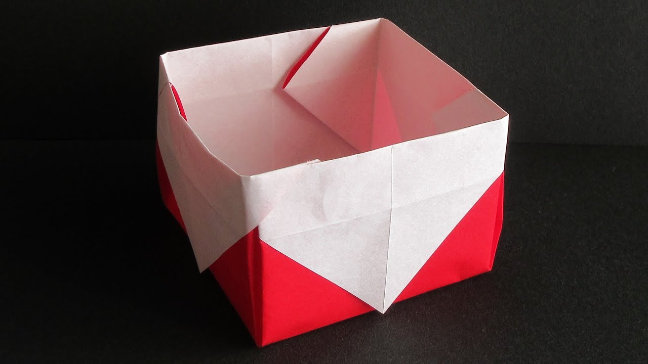 折り紙 宝箱 Origami Treasure Chest Box No Glue Youtube