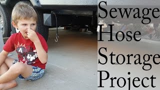RV Sewer Storage Project - RV Fulltime Family VLOG