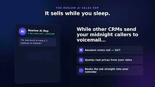 How Reelow CRM Works | Complete CRM for Moving Companies