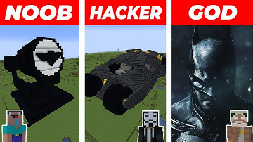 Minecraft NOOB vs HACKER vs GOD: BATMAN 2022 BUILD CHALLENGE in Minecraft Animation