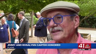 Former President Jimmy Carter and First Lady Rosalynn Carter honored with post office dedication