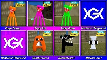 Nextbots in Playground Mod New Update Buy All New Characters Rainbow Poppy & Alphabet Lore |Gameplay