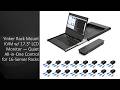 Yinker Rack Mount KVM w/17.3″ LCD Monitor — Quiet All-in-One Control for 16-Server Racks