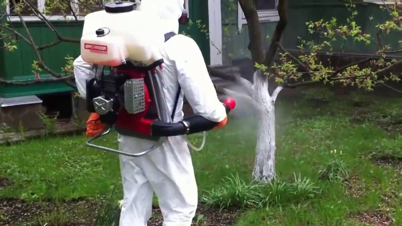 обработка участка от клещей - YouTube