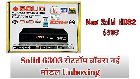 New Solid 6303 Set Top box Unboxing & Reviews