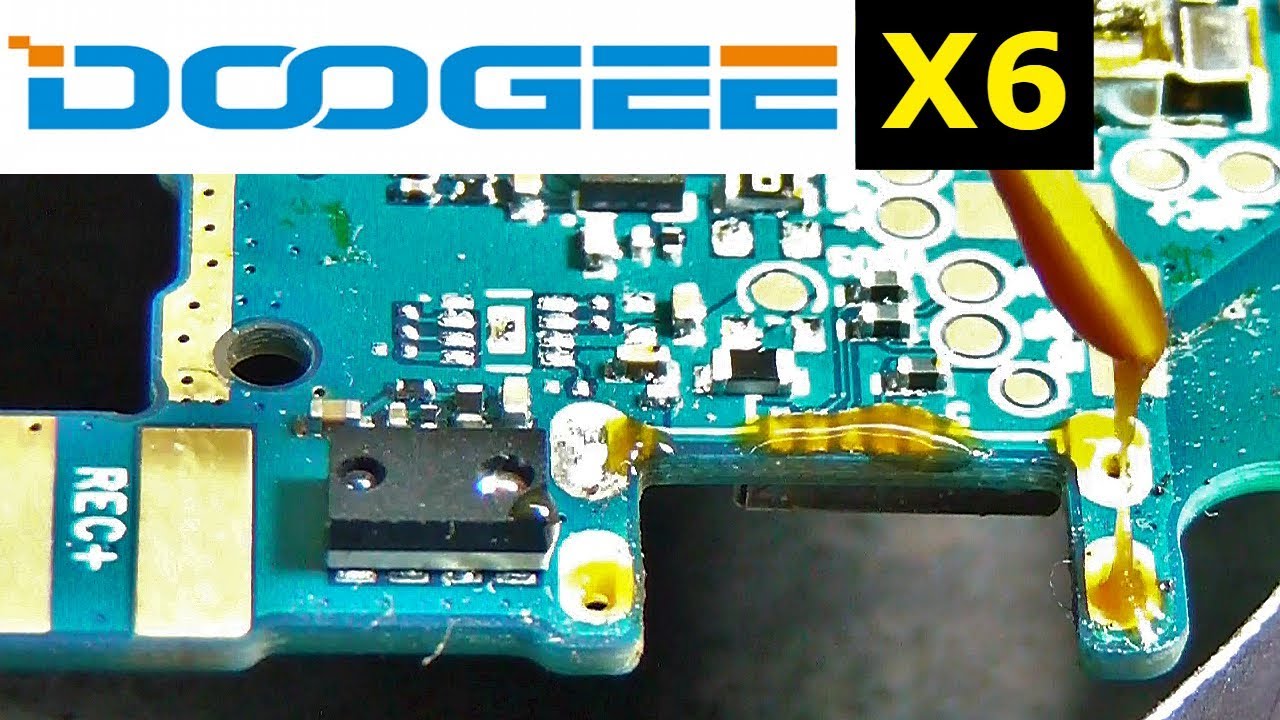 Doogee X6 replacement micro USB /  Doogee X6  замена коннектора зарядки