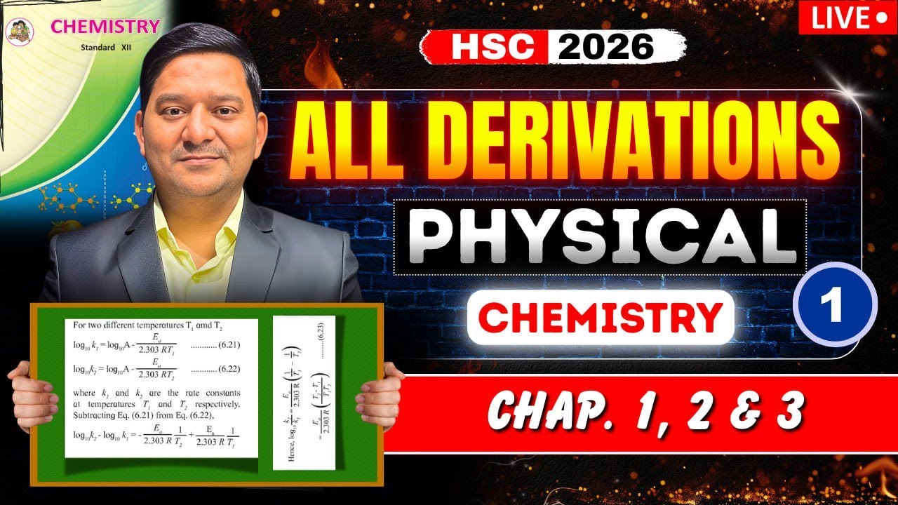 All Derivations of Physical Chemistry in One Video | Class 12 | अब की बार 99+ पार | By Sovind Sir