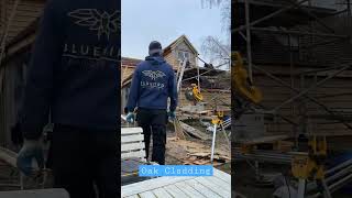Cladding the dormer #building #dewalt #carpentry #construction #larch #makita #newbuild #oak #drill
