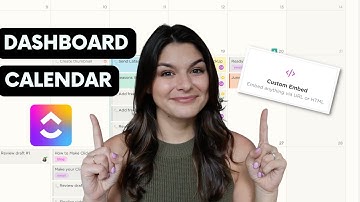 Calendar View on ClickUp Dashboard
