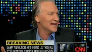 Bill Maher on Larry King Live pt.1-7 Terrorism/Lady Gaga