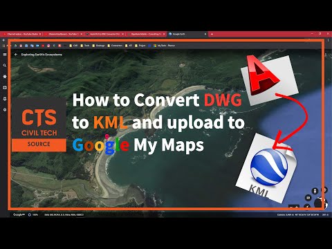 How to convert Dwg to KML and upload to Google Maps! (MyGeoData)
