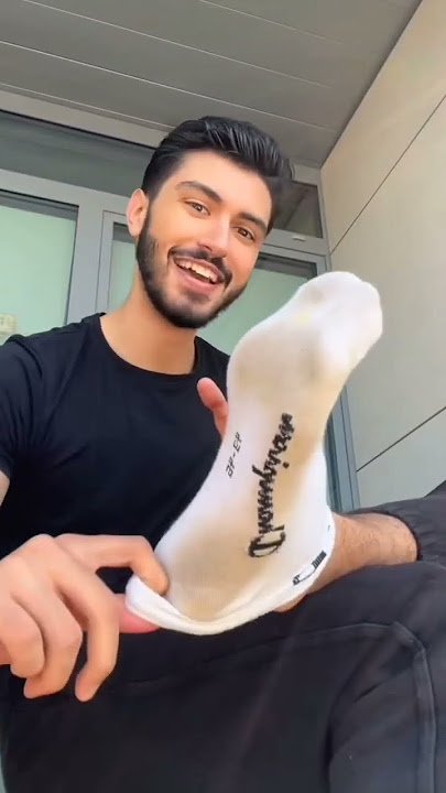 Dirty White Sock And Male Feet Sole