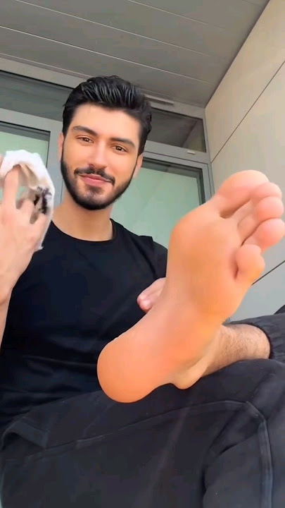Dirty White Sock And Male Feet Sole