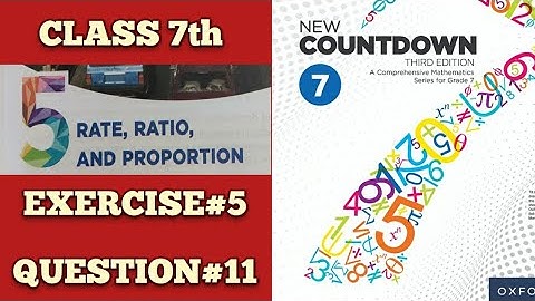 New Countdown third edition | Class 7th | CHAPTER 5 | EXERCISE 5 | QUESTION# 11 @LearningOnlineMath