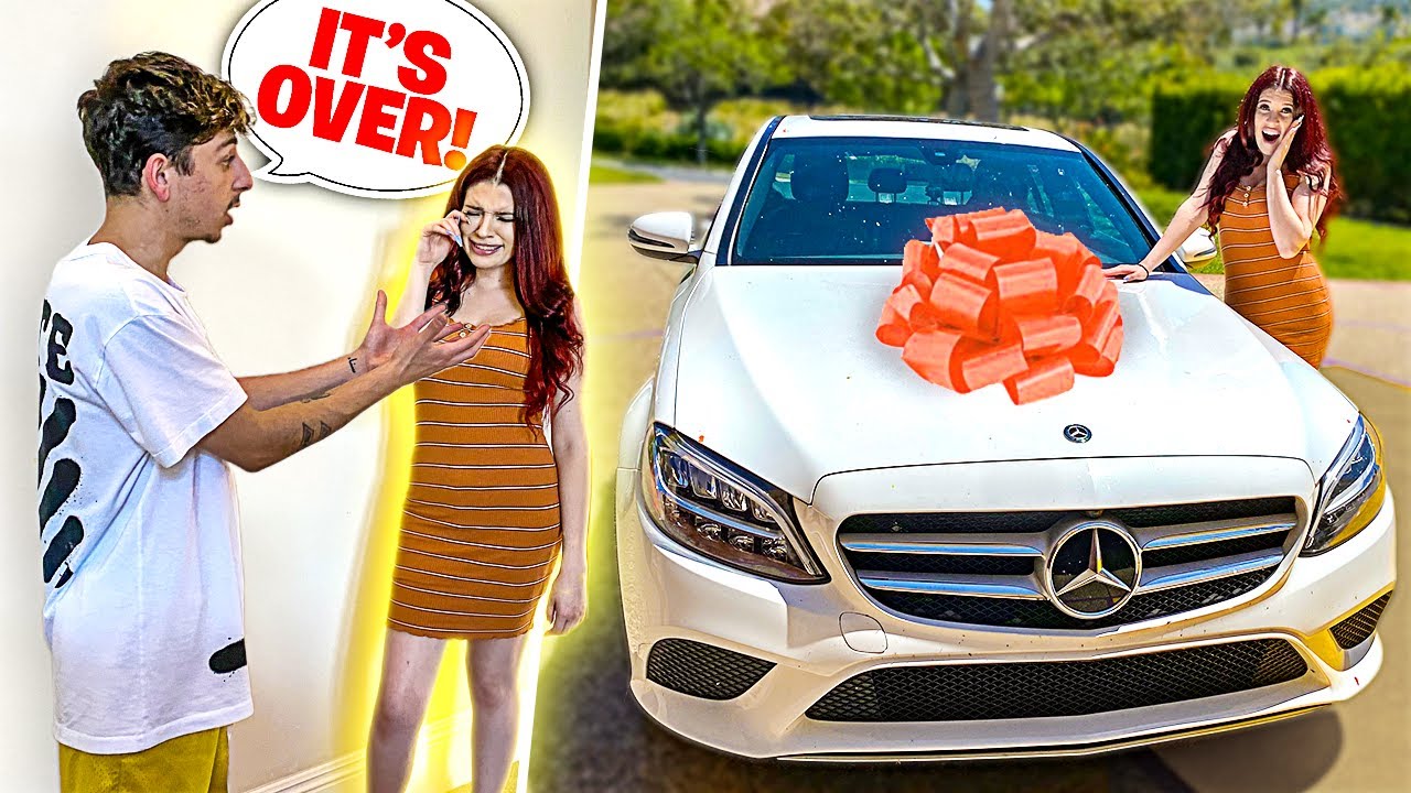 Breaking Up With My Girlfriend Then Surprising Her With A Car Youtube 