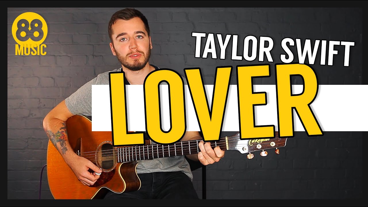 Taylor Swift LOVER Guitar Lesson Easy beginner chords & strumming
