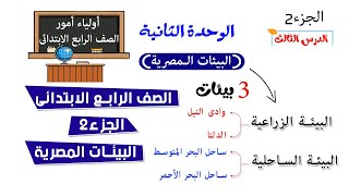 البيئات المصريه للصف الرابع | الجزء 2 | دراسات اجتماعية