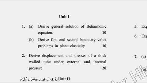 MSc Mathematics 4th Sem Mechanics of Solids Question Paper