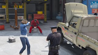 بنت تتهم جارها الميكانيكي بسرقة سيارتها || Range Rover theft GTA 5