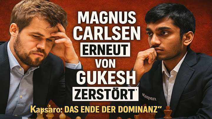 Magnus Carlsen ERNEUT von Gukesh ZERSTÖRT! Kasparov: "Das Ende der Dominanz"