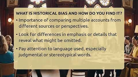 What Is Historical Bias And How Do You Find It? - The Prose Path