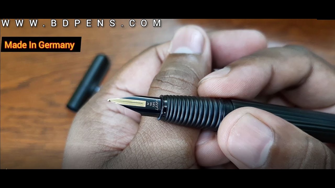 LAMY Imporium 14k Gold Nib Fountain Pen - Black/Black - Unboxing - BD Pens
