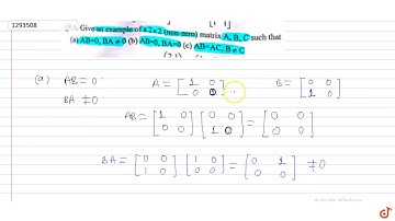 Give an example of a `2 xx 2` (non-zero) matrix `A, B, C` such that