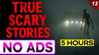 🔴 NO ADS 🔴 5 HOURS of TRUE Scary Stories for Sleep | Rain Sounds | Ep. 12