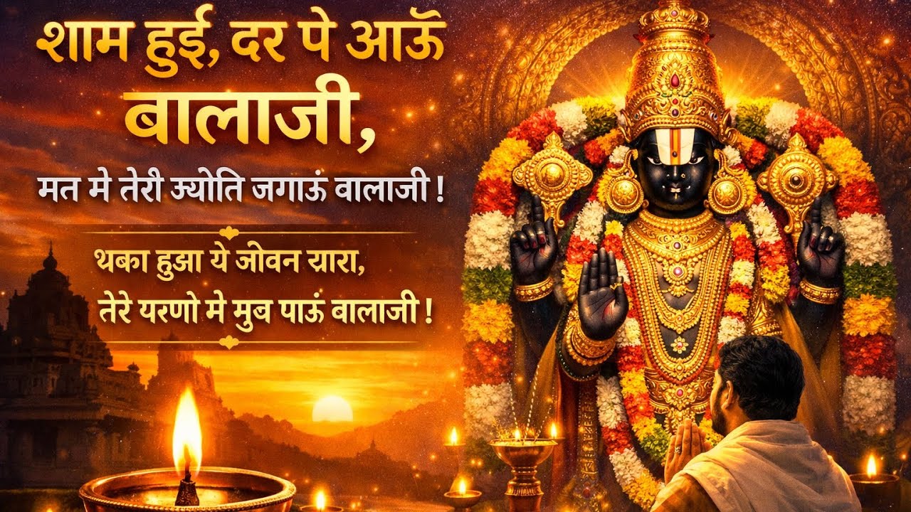 || शाम हुई दर पे आऊँ बालाजी || shaam hui dar pe aau balaji || balaji bhajan ||